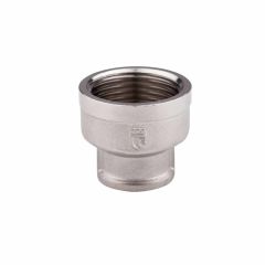 Муфта латунная редукционная SD Forte 1х1/2 ВВ никель