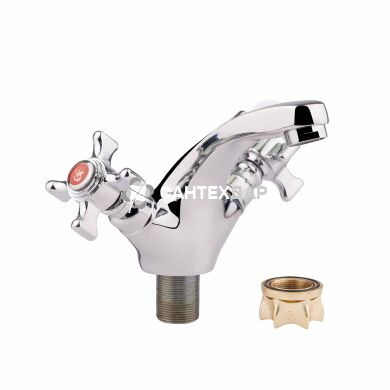 Смеситель для умывальника буксовый GF Italy 22-161F CRM на гайке