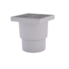 Трап вертикальный ANI Plast TA1212 выпуск 110 мм с нержавеющей решеткой 15x15 см