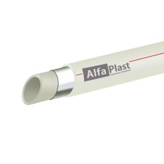 Труба ППР Alfa Plast армована алюмінієвою фольгою 25 мм