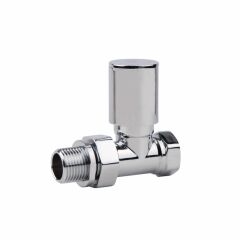 Кран радиаторный SD Forte 1/2" прямой верхний хром