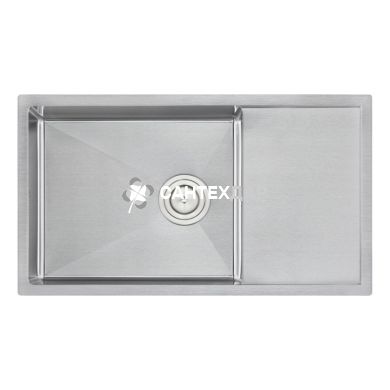 Мийка кухонна з нержавіючої сталі Qtap D7844 3.0/1.2 мм