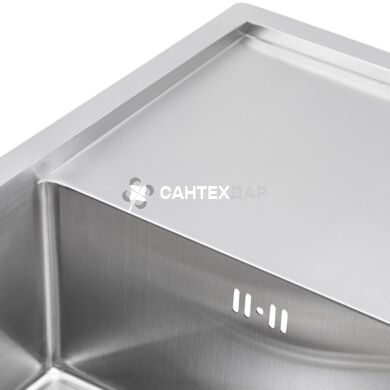 Мийка кухонна з нержавіючої сталі Qtap D7844 3.0/1.2 мм