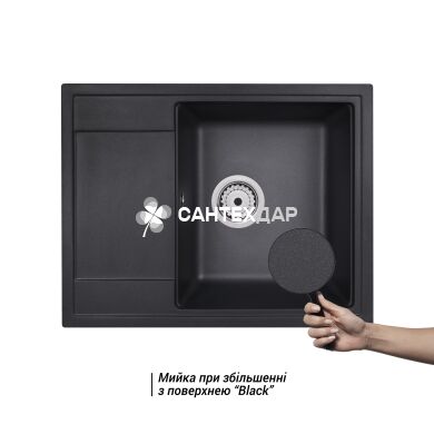 Мийка кухонна Qtap CS 6450 BLA