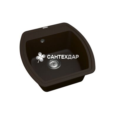 Мойка кварцевая Vankor Norton NMP 01.48 Chocolate + сифон