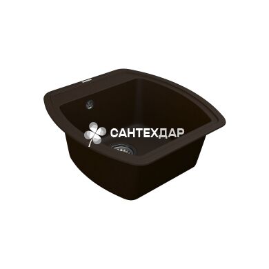 Мойка кварцевая Vankor Norton NMP 01.48 Chocolate + сифон