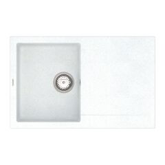 Мойка кварцевая Vankor Orman OMP 02.78 White stone + сифон