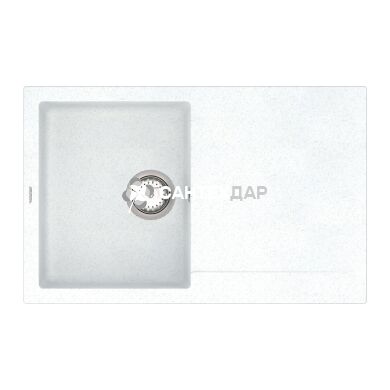 Мойка кварцевая Vankor Orman OMP 02.78 White stone + сифон