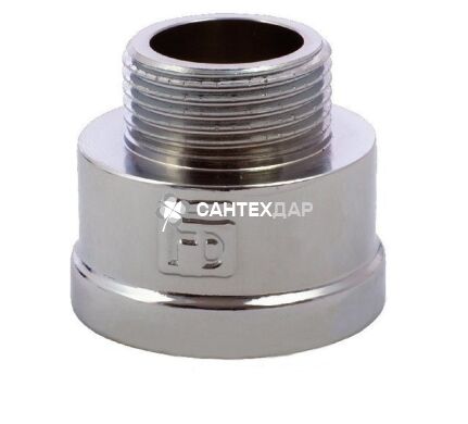 Переходник латунный FADO 1x3/4 ВН хром