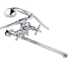 Смеситель для ванной буксовый Q-Tap Dominox CRM 143K резина