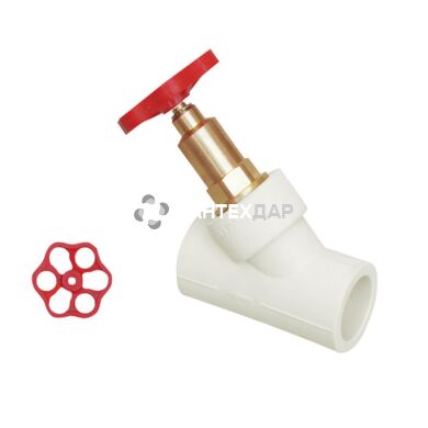 Вентиль PPR Blue Ocean 25 мм короткий