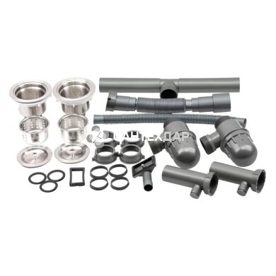 Мийка кухонна з нержавіючої сталі Qtap S7843 2.7/1.0 мм