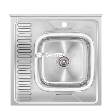 Мийка кухонна Imperial нержавійка 6060 Polish 0,6 мм права