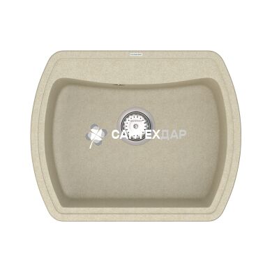 Мойка кварцевая Vankor Norton NMP 01.63 Beige + сифон