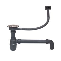 Сифон для мойки Imperial 01 выпуск 3 1/2" выход 50 мм с переливом