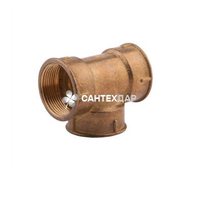 Тройник латунный KD 1 1/2" ВВВ