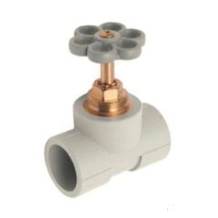 Вентиль запорный проходной ППР KAN 20 мм для открытого монтажа