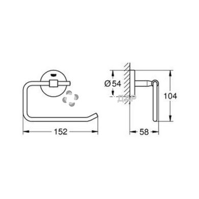 Держатель для туалетной бумаги Grohe BauCosmopolitan 40457001
