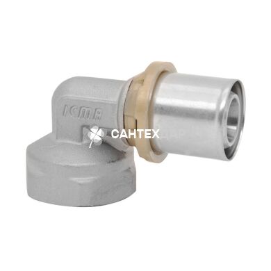 Колено металопластиковое пресс ICMA SEMPITER® 20х1/2 ВР №405