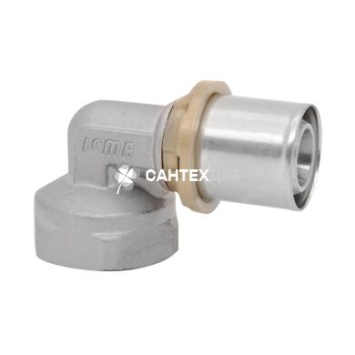 Колено металопластиковое пресс ICMA SEMPITER® 20х1/2 ВР №405
