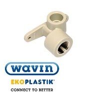 Колено монтажное ППР Wavin Ekoplastik конечный 20х1/2" ВР левый