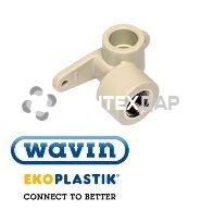 Колено монтажное ППР Wavin Ekoplastik конечный 20х1/2" ВР левый