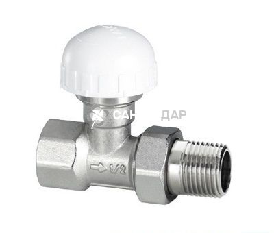 Кран радіаторний Emmeti для термоголовки 1/2" прямий