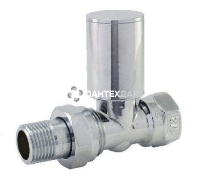 Кран радиаторный FADO 1/2'' прямой верхний хром
