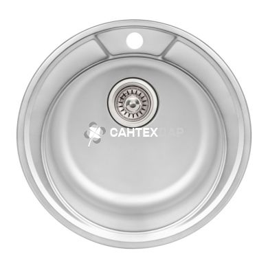 Кухонная мойка из нержавейки Qtap D490 Satin 0,8 мм