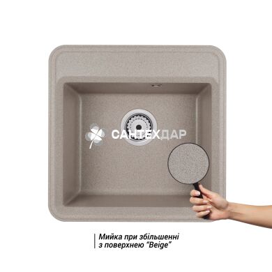 Мийка кухонна Qtap CS 5151 Beige