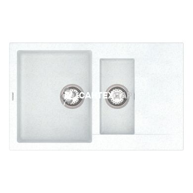 Мийка кварцева Vankor Orman OMP 04.80 White stone + сифон