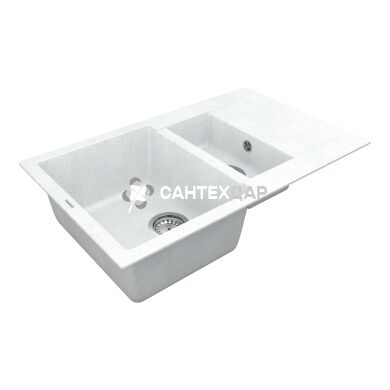 Мийка кварцева Vankor Orman OMP 04.80 White stone + сифон