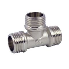 Тройник латунный АБ 1 ННН никель