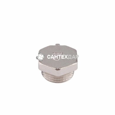 Заглушка латунная SD Forte 1/2 НР никель
