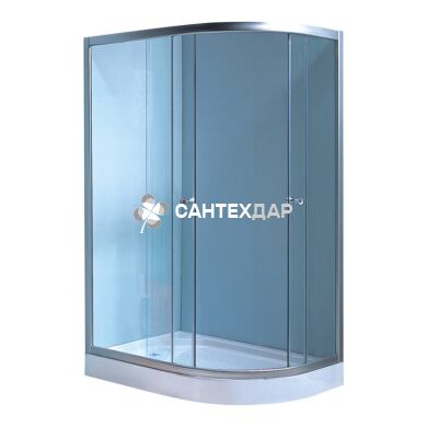 Душова кабіна Lidz Latwa 120x85L низький скло прозоре