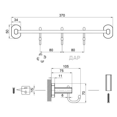 Гачок Qtap Liberty BLM 1154-3