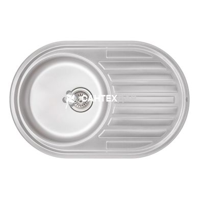 Мийка кухонна з нержавіючої сталі Qtap 7750 Micro Decor 0,8 мм