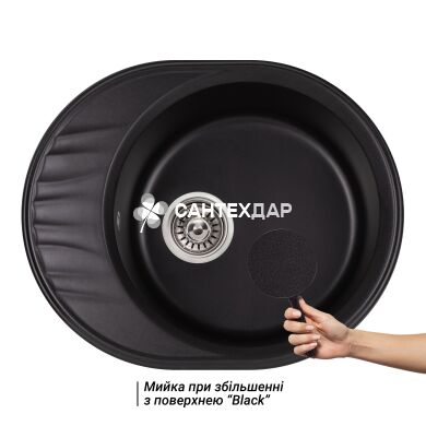 Мийка кухонна Qtap CS 6151 BLA