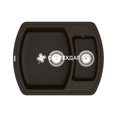 Мойка кварцевая Vankor Norton NMP 03.63 Chocolate + сифон