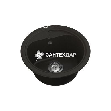 Мойка кварцевая Vankor Polo PMR 01.44 Black + сифон