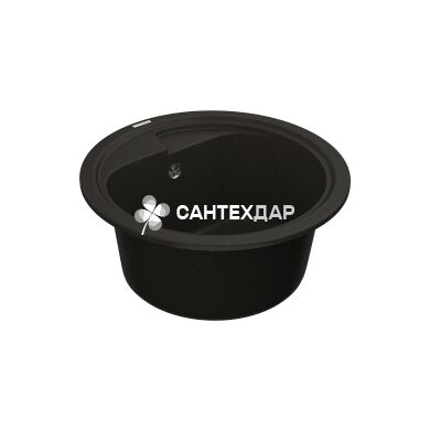 Мойка кварцевая Vankor Polo PMR 01.44 Black + сифон