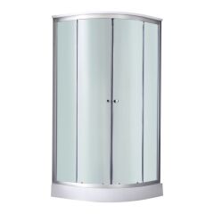 Душовий бокс Lidz TANI 80x80.FB низький скло Fabric стінки білі