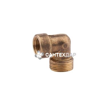 Колено латунное KD 3/4"х1/2" НВ усиленное