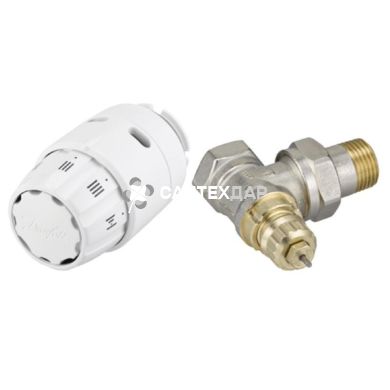 Кран радиаторный Danfoss RAS-C2 для термоголовки 1/2" угловой 013G5143