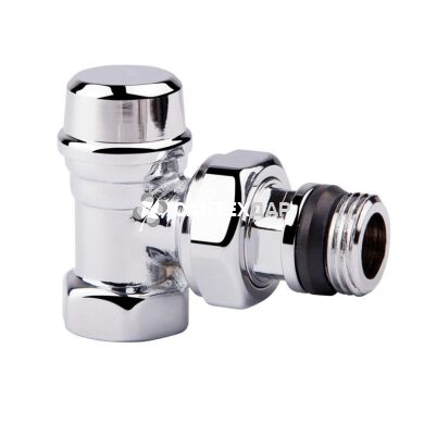 Кран радиаторный Icma терморегулирующий 1/2" угловой без ручки хром №936