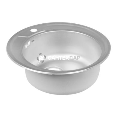 Мийка кухонна з нержавіючої сталі Qtap D490 Micro Decor 0,8 мм