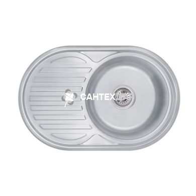 Кухонная мойка LIDZ 7750 Decor 0,6 мм 160 мм