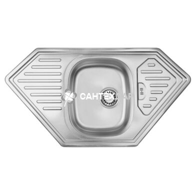 Мойка кухонная ULA 7801 ZS нержавейка Satin 0.8 мм