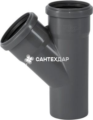 Тройник ПП внутренней канализации Ostendorf Safe 75/75х45&deg;