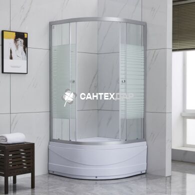 Душова кабіна Lidz Wieza 80x80 високий скло Linie